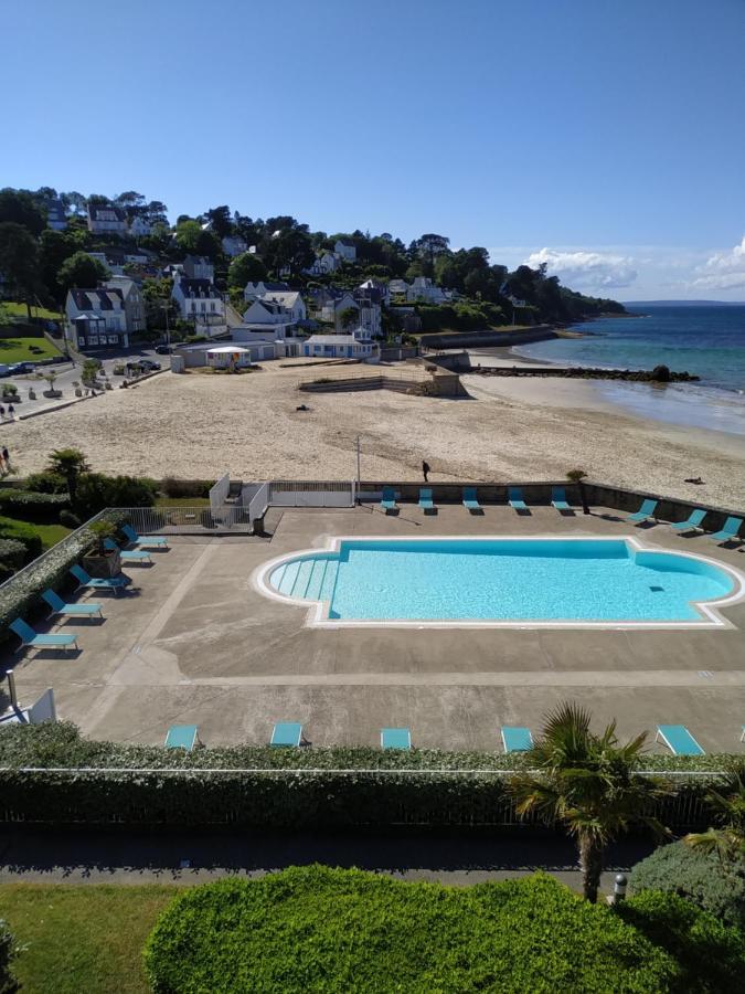 Tres Bel Appartement Vue Mer Avec Piscine Douarnenez Bagian luar foto
